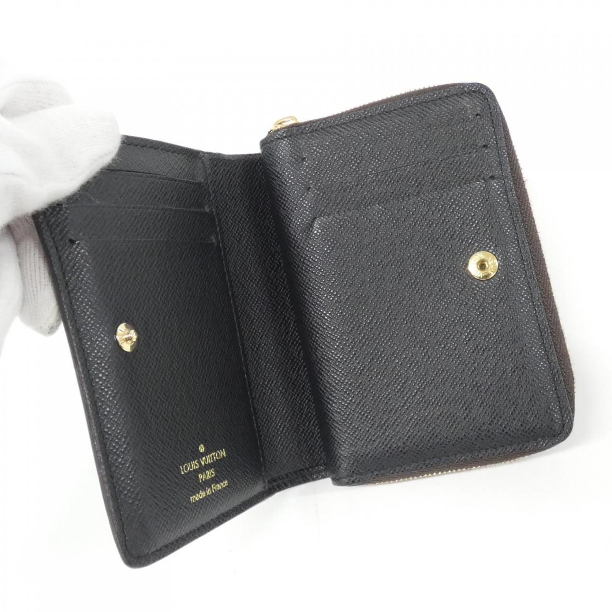 Louis Vuitton Monogram Reverse Marron Coated Canvas Wallet (Bi-Fold) (Pre-Owned)
