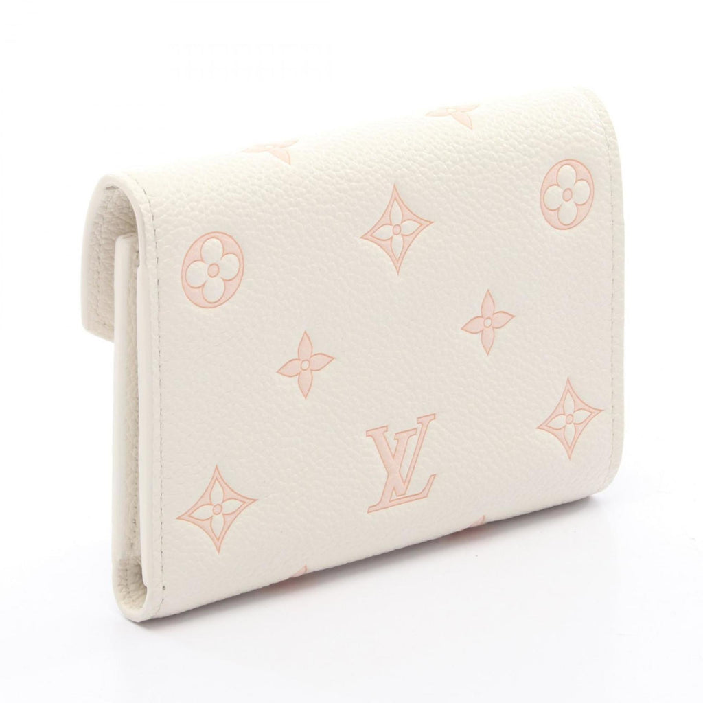 Louis Vuitton Peach Pink White Monogram Empreinte Wallet (Tri-Fold) (Pre-Owned)