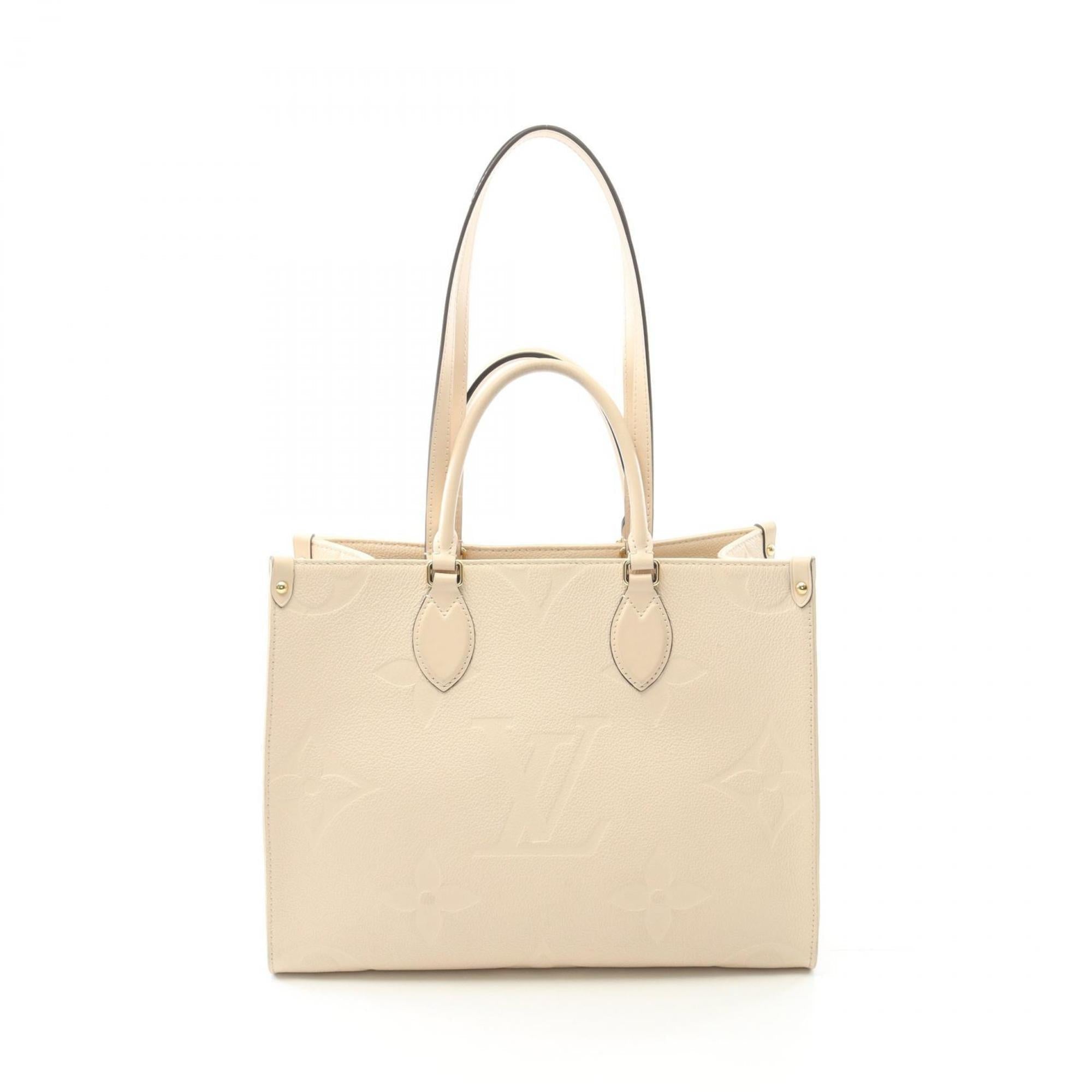 Louis Vuitton Cream Ivory Monogram Empreinte Tote Bag (Pre-Owned)