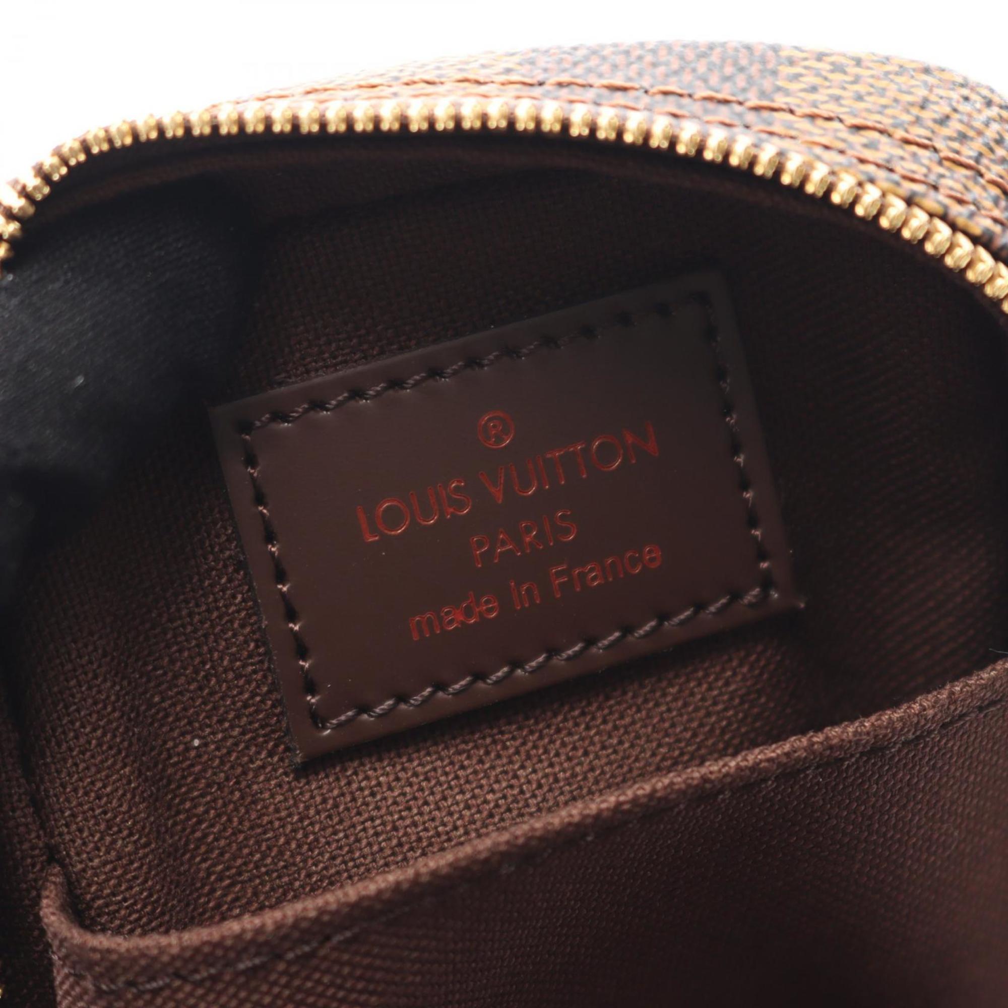 Louis Vuitton Brown Ebene Damier Canvas Leather Pvc Pouch (Pre-Owned)
