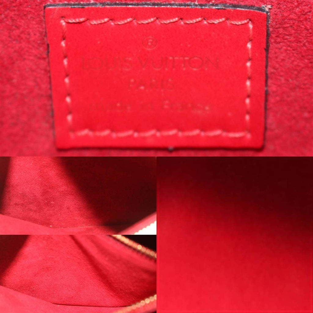 Louis Vuitton Red Color Leather Handbag (Pre-Owned)