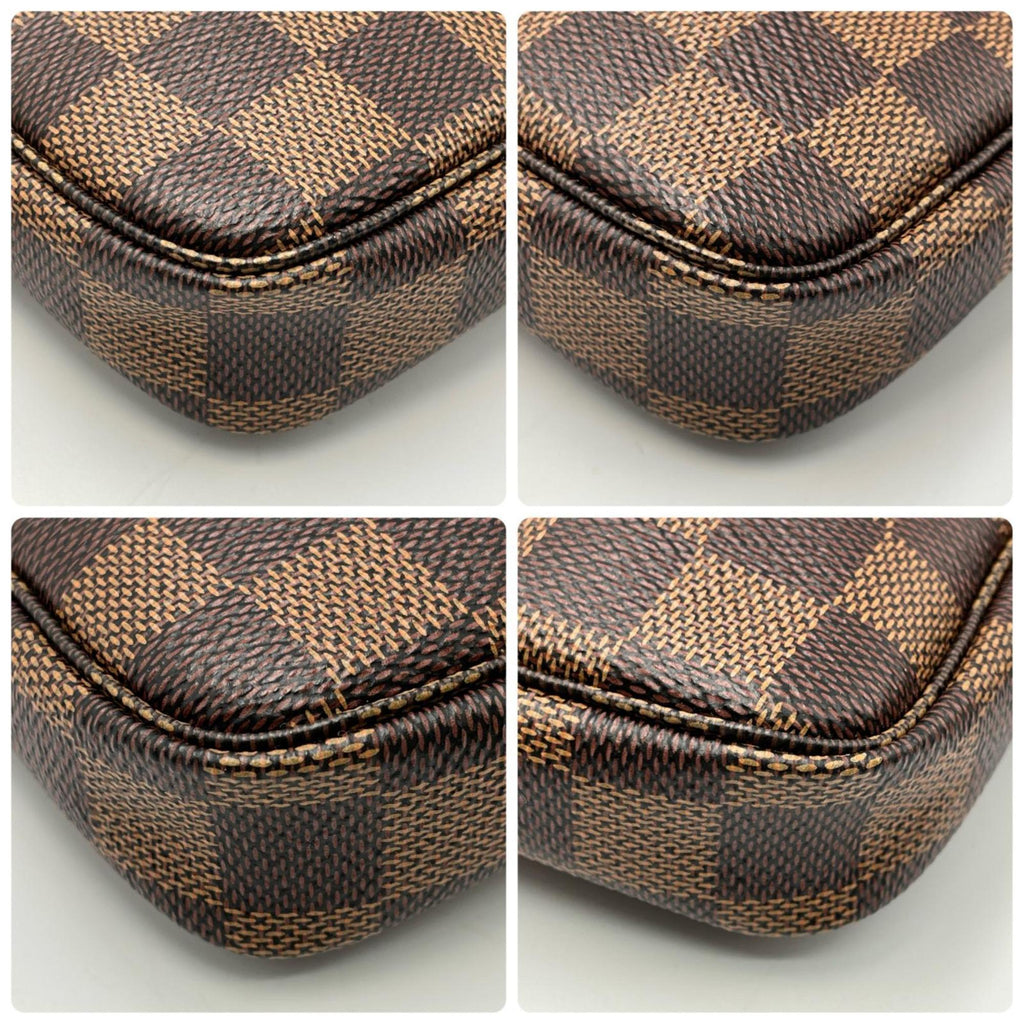 Louis Vuitton Brown Damier Canvas Pochette Pouch (Pre-Owned)