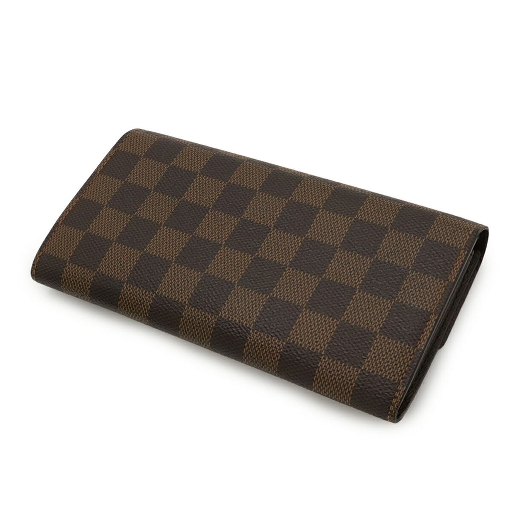 Louis Vuitton Brown Pvc Coated Canvas Damier Canvas Long Wallet (Bi-Fold) (Pre-Owned)