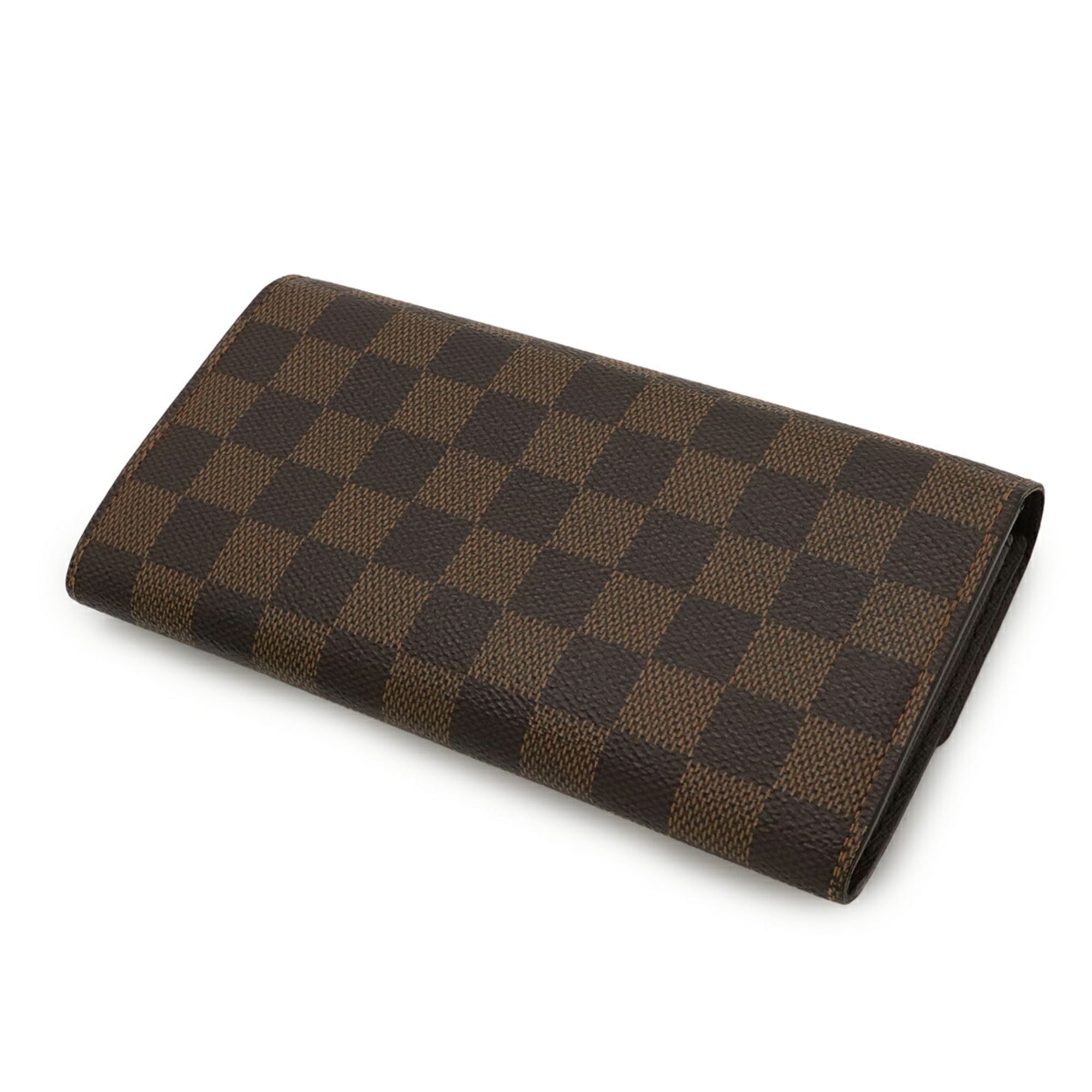 Louis Vuitton Brown Pvc Coated Canvas Damier Canvas Long Wallet (Bi-Fold) (Pre-Owned)