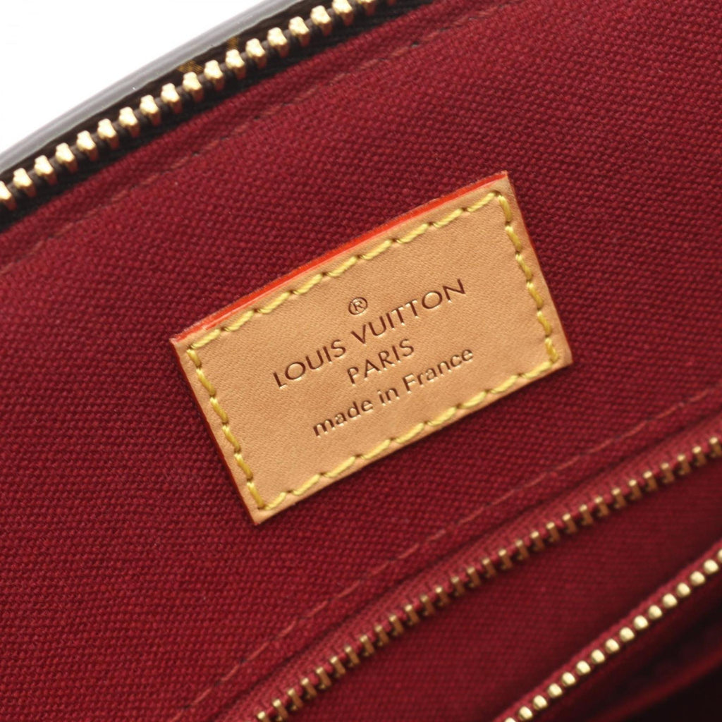 Louis Vuitton Brown Pvc Coated Canvas Leather Handbag (Pre-Owned)