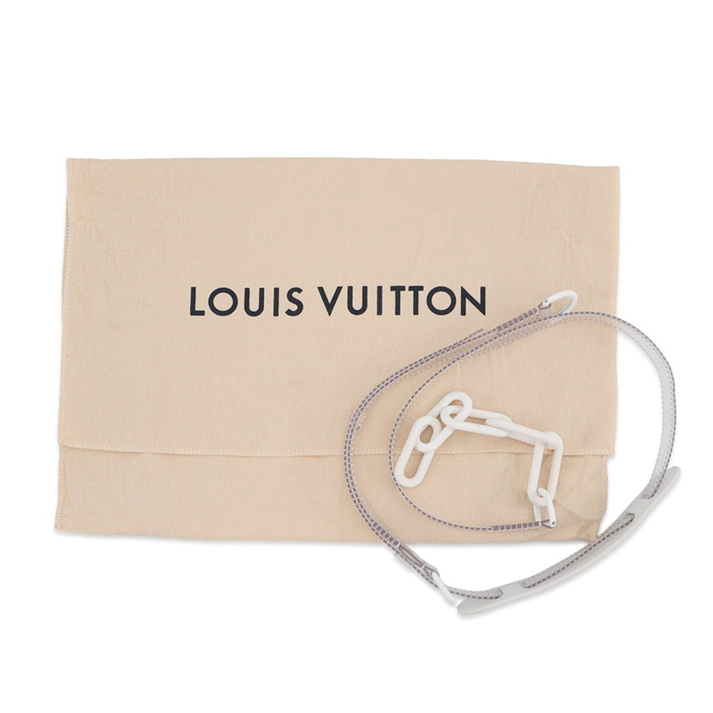 Louis Vuitton White Pvc Leather Shoulder Bag (Pre-Owned)