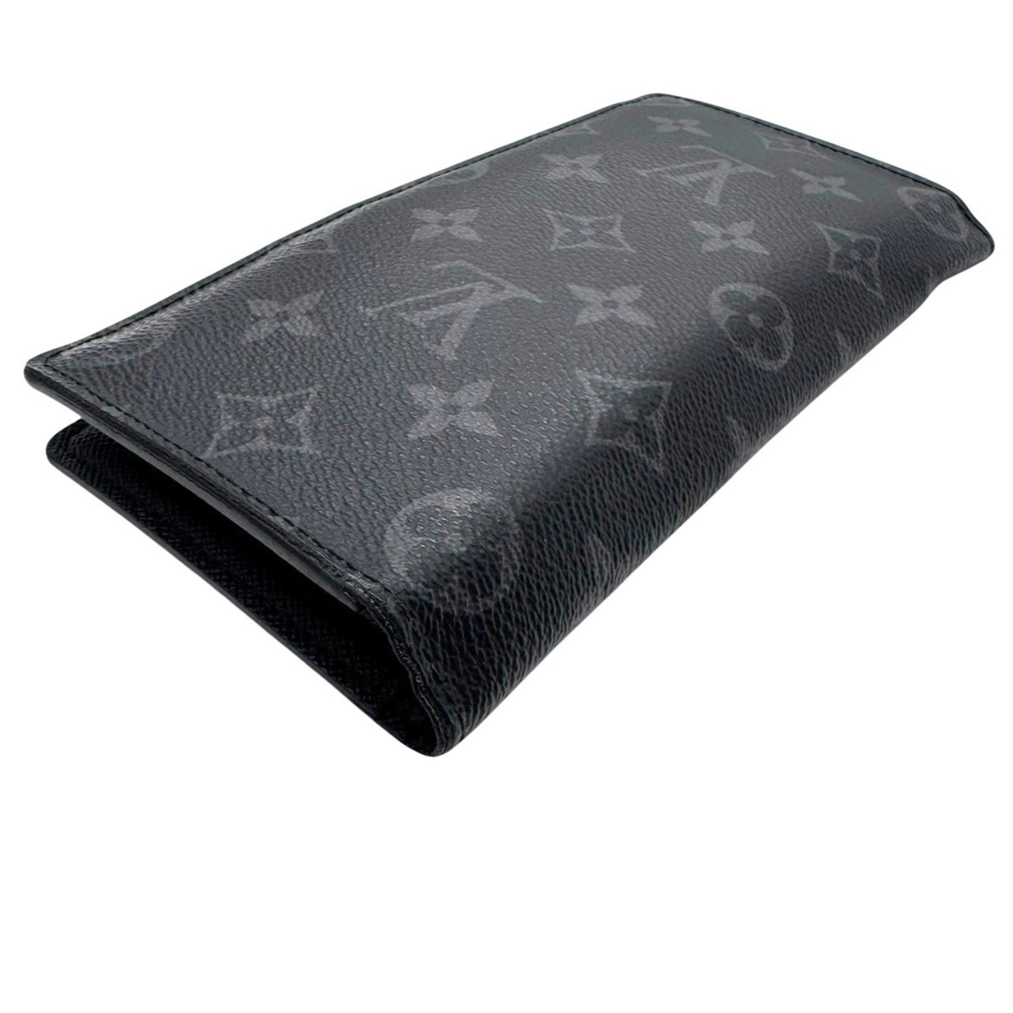 Louis Vuitton Black Monogram Eclipse Noir Monogram Eclipse Long Wallet (Bi-Fold) (Pre-Owned)