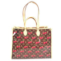 Louis Vuitton Brown Clear Monogram Red Color Monogram Shoulder Bag (Pre-Owned)