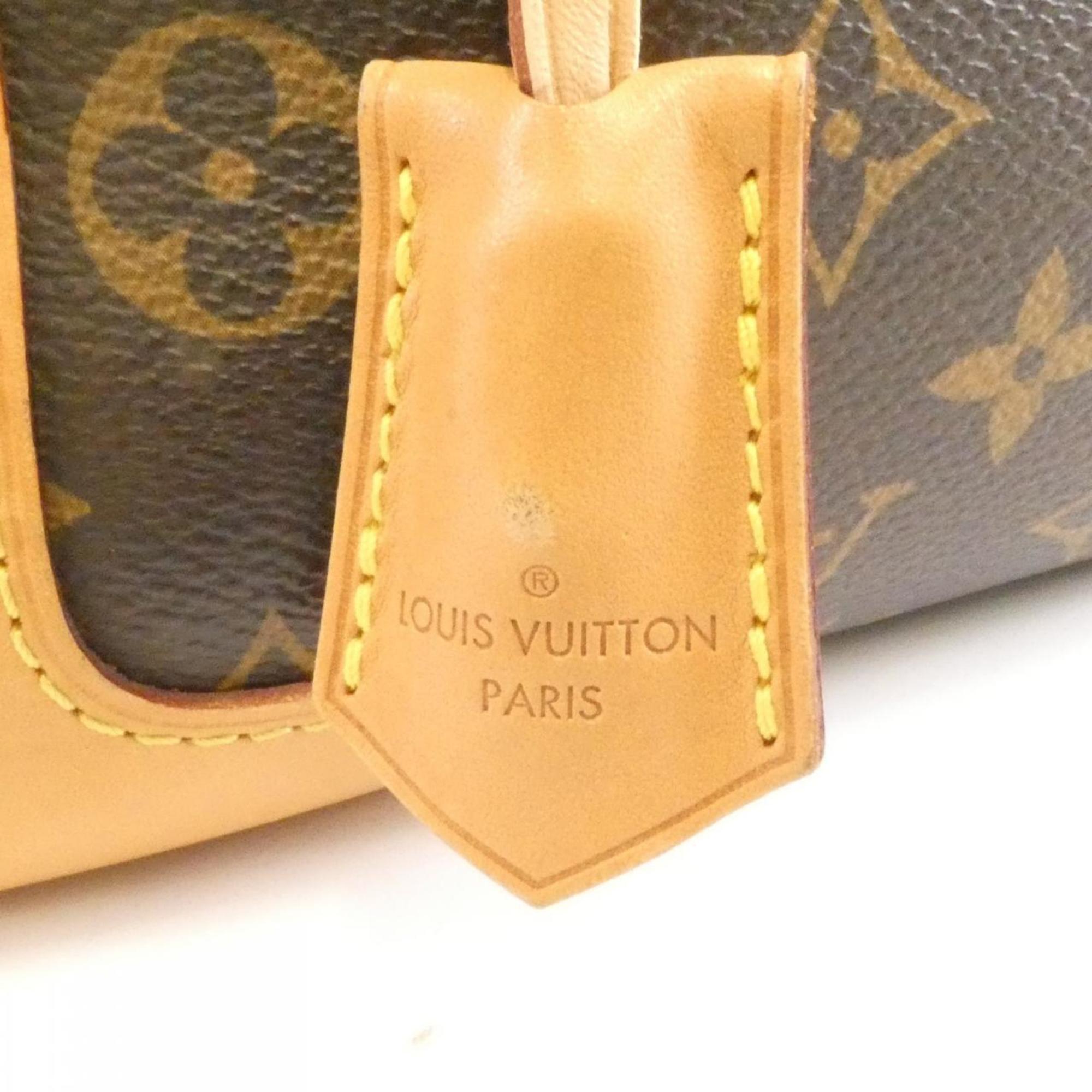 Louis Vuitton Marron Coated Canvas Handbag (Pre-Owned)