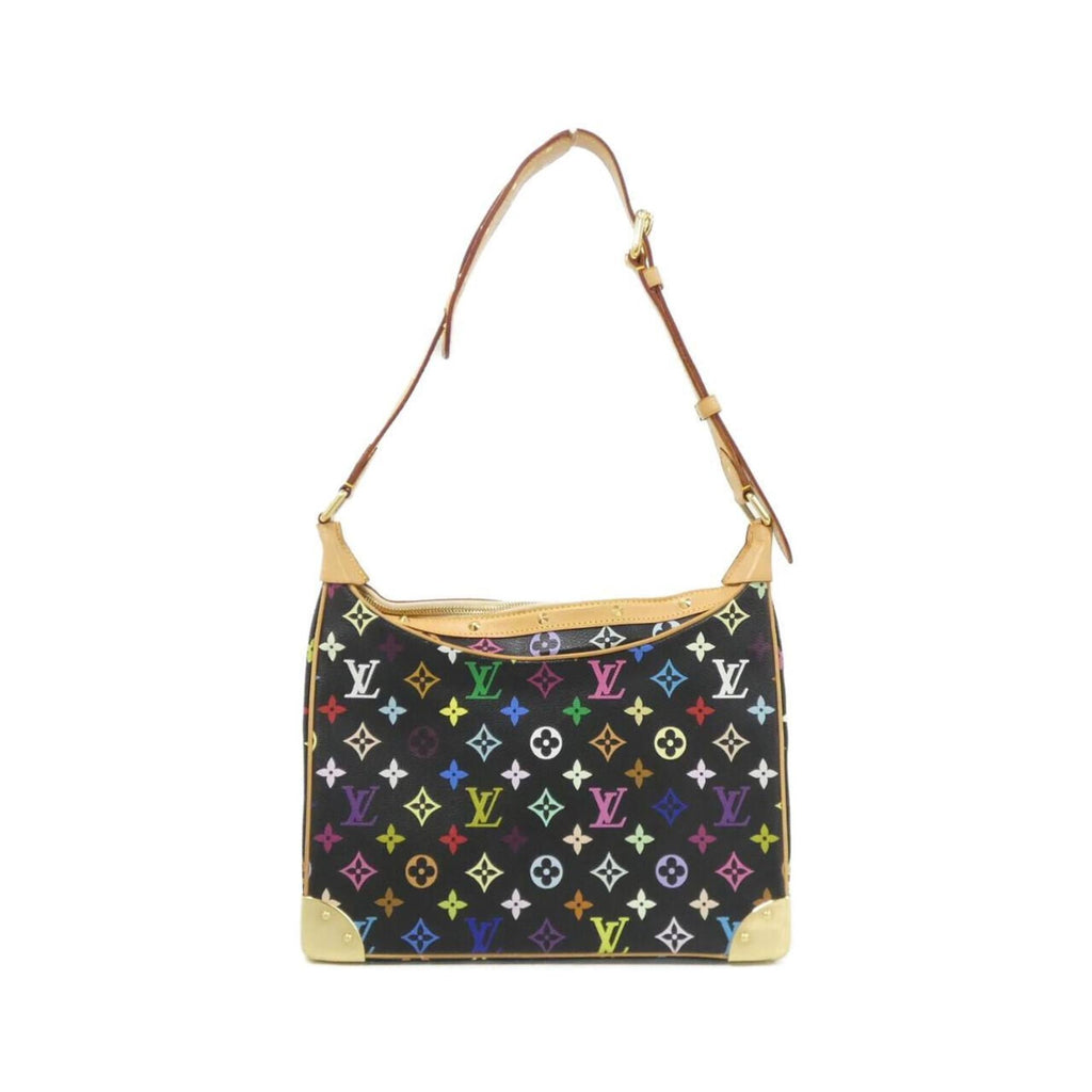 Louis Vuitton Black Multi-Color Coated Canvas Shoulder Bag (Pre-Owned)