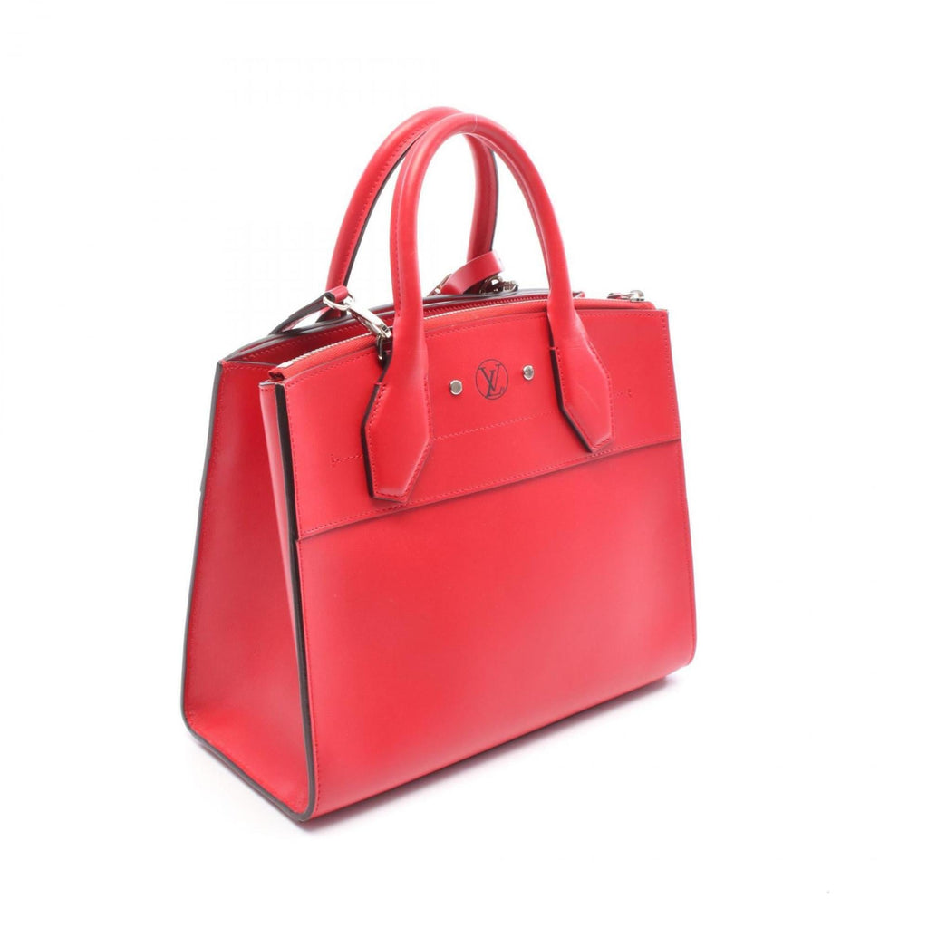 Louis Vuitton Red Color Rouge Leather Handbag (Pre-Owned)
