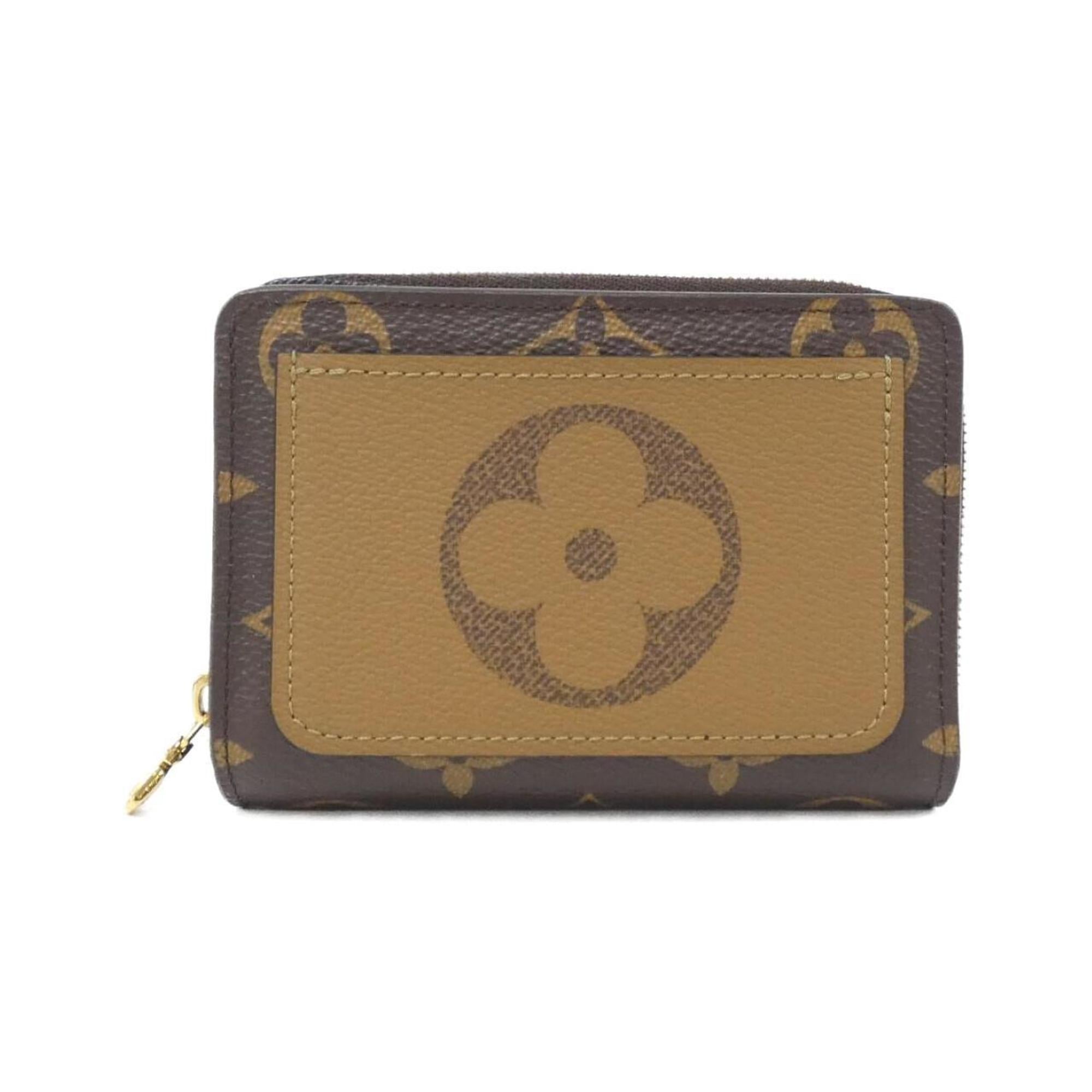 Louis Vuitton Monogram Reverse Marron Coated Canvas Wallet (Bi-Fold) (Pre-Owned)