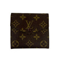 Louis Vuitton Brown Leather Pvc Wallet (Tri-Fold) (Pre-Owned)
