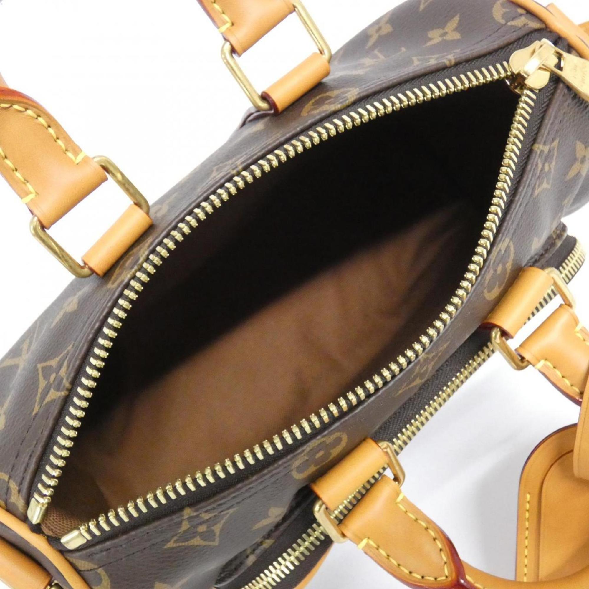 Louis Vuitton Marron Coated Canvas Boston Bag (Pre-Owned)