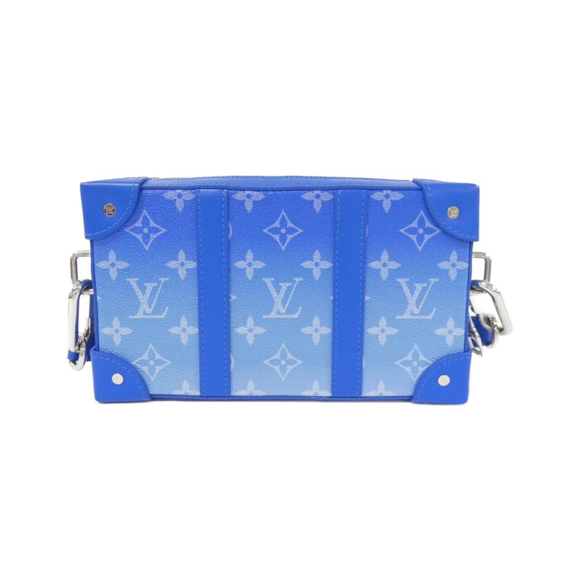 Louis Vuitton Blue Coated Canvas Shoulder Bag (Pre-Owned)