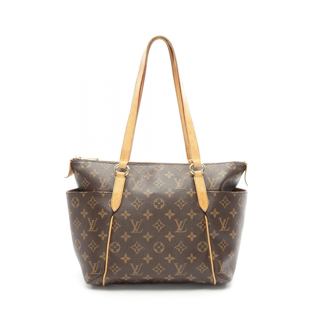 Louis Vuitton Brown Monogram Pvc Coated Canvas Leather Tote Bag (Pre-Owned)