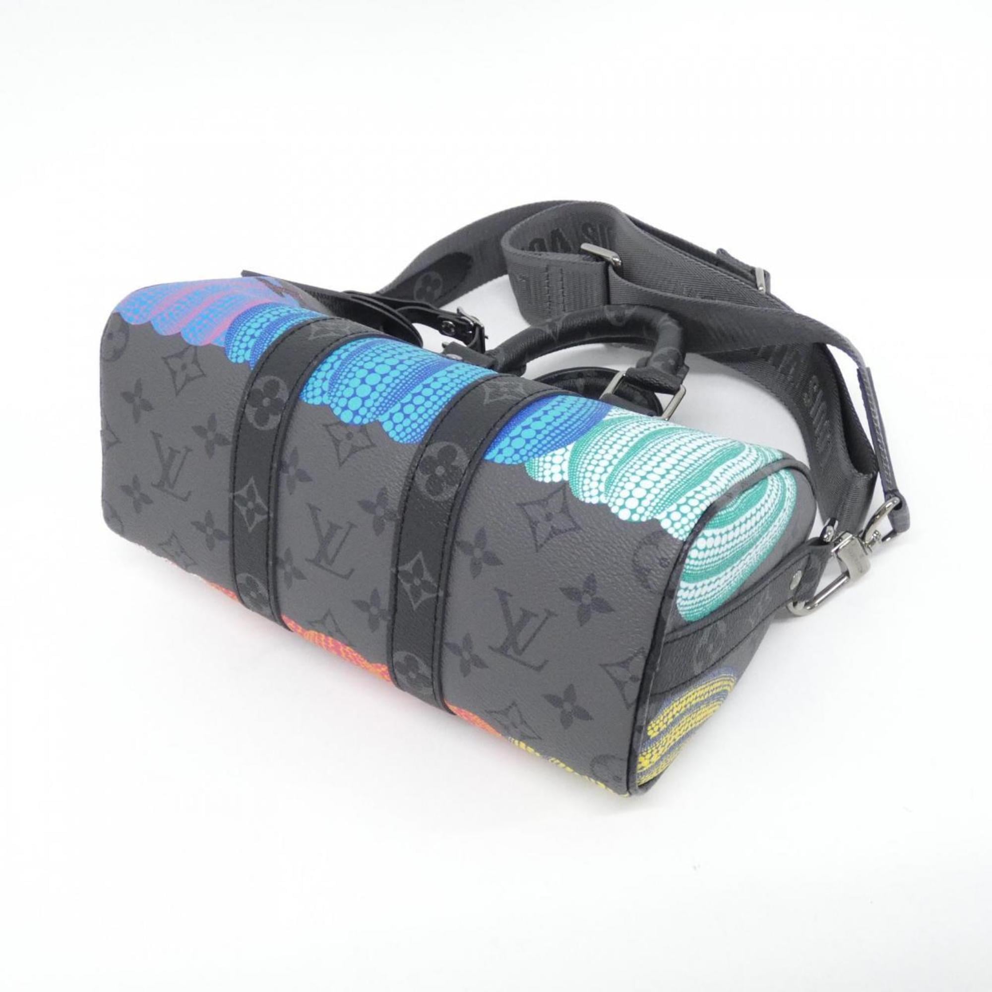 Louis Vuitton Black Gris Coated Canvas Boston Bag (Pre-Owned)