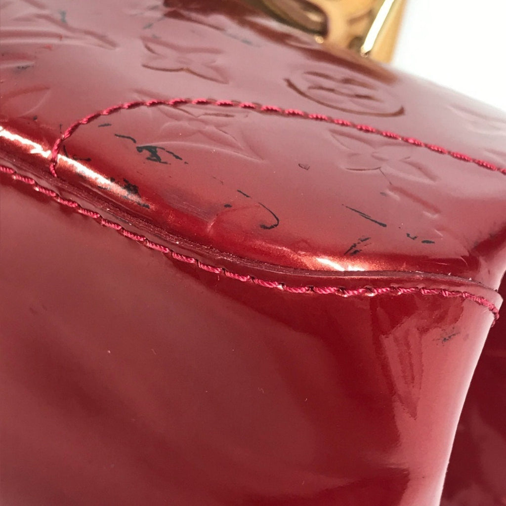 Louis Vuitton Pomme D'amour Red Color Monogram Vernis Shoulder Bag Tote Bag (Pre-Owned)
