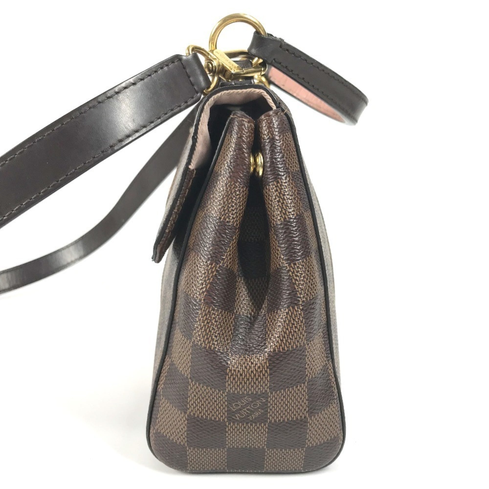 Louis Vuitton Damier Brown Pink Damier Canvas Handbag Shoulder Bag (Pre-Owned)