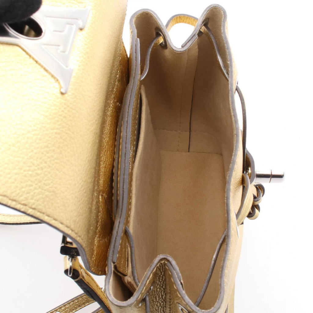 Louis Vuitton Gold Leather Backpack (Pre-Owned)