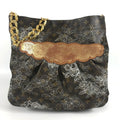 Louis Vuitton Argent Brown White Monogram Canvas Shoulder Bag Tote Bag (Pre-Owned)
