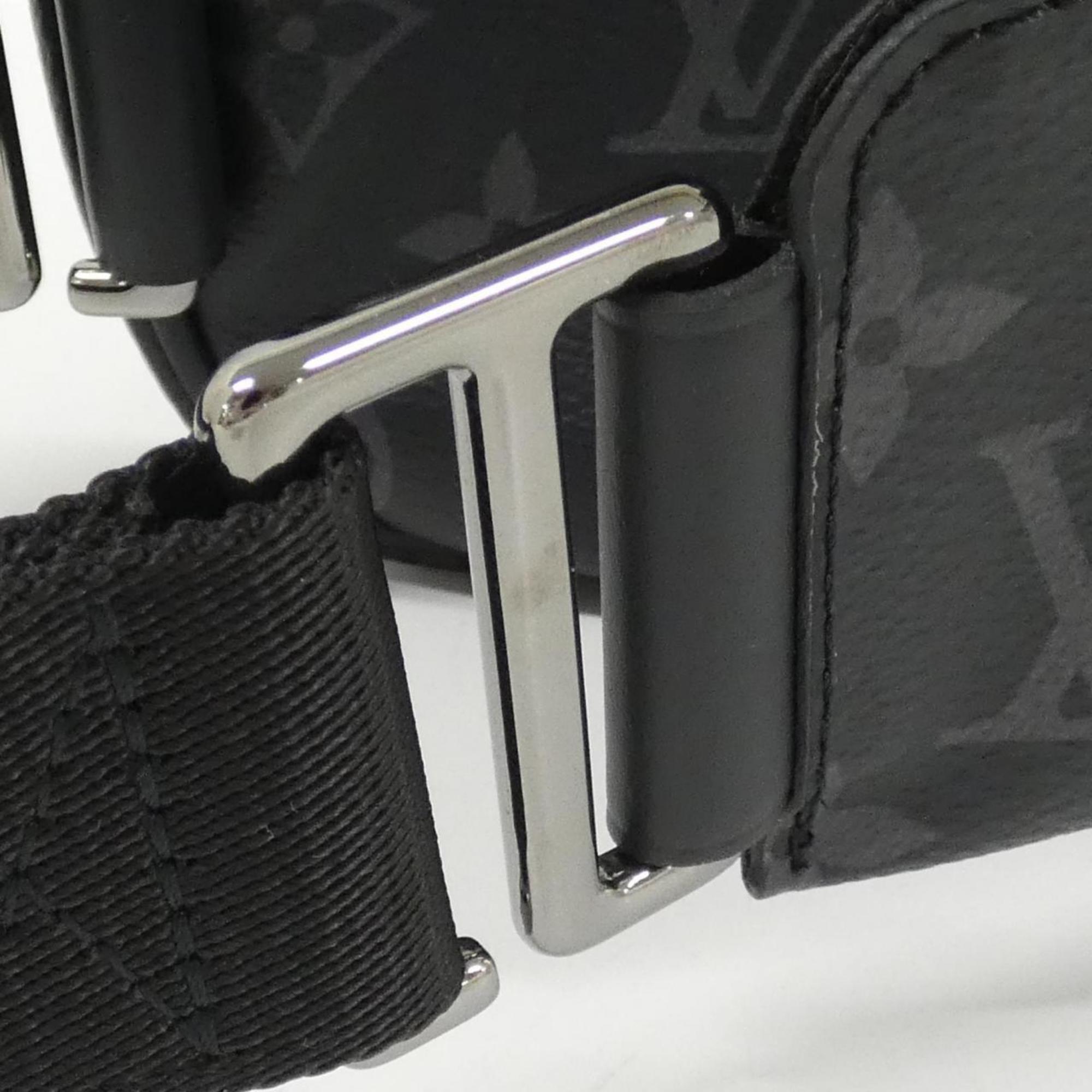Louis Vuitton Black Coated Canvas Shoulder Bag (Pre-Owned)