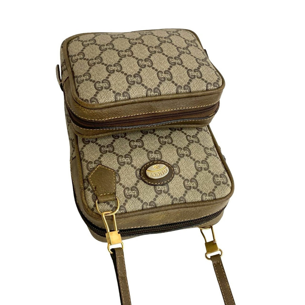 Neo Vintage Top Handle Crossbody Bag GG Coated Canvas Mini