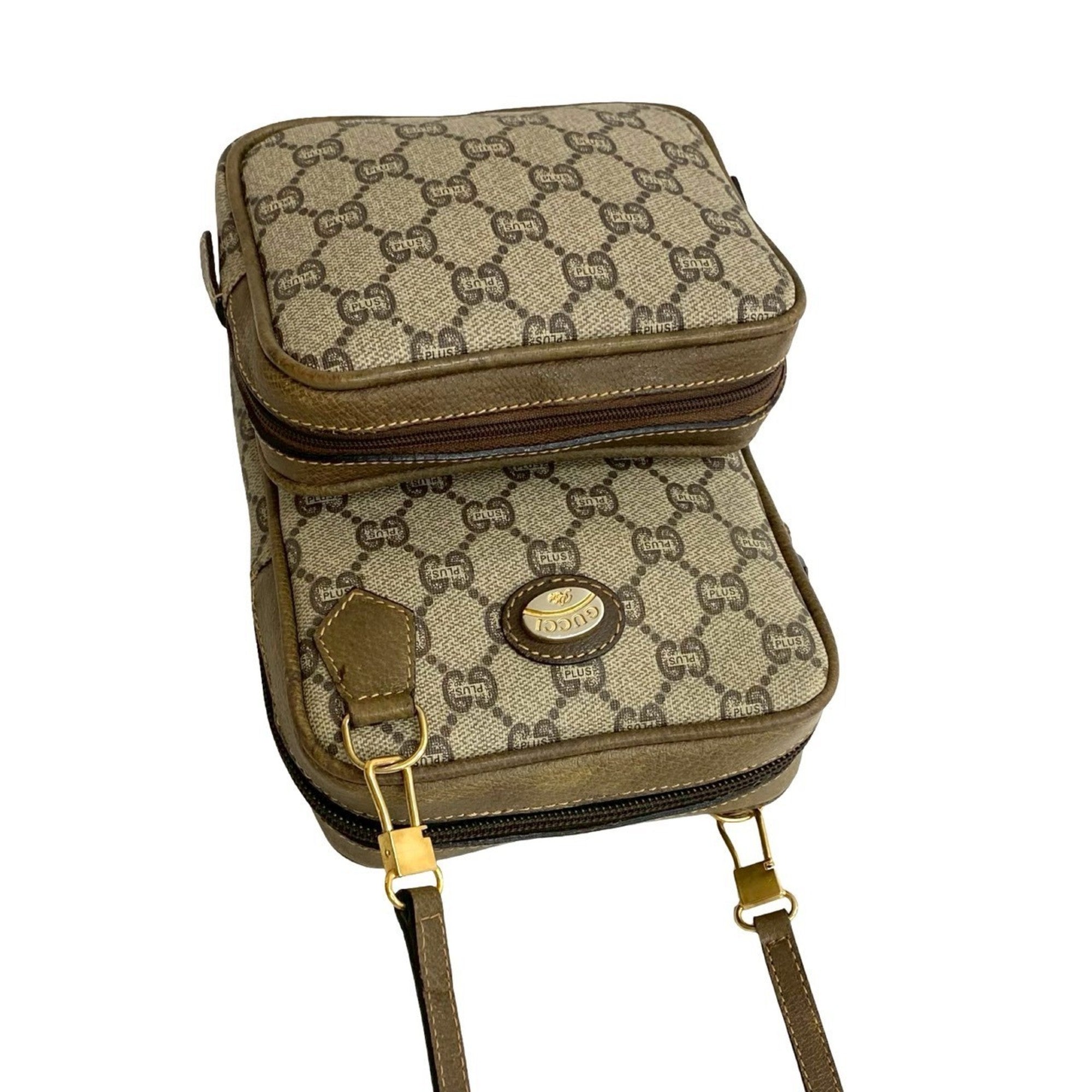 Neo Vintage Top Handle Crossbody Bag GG Coated Canvas Mini