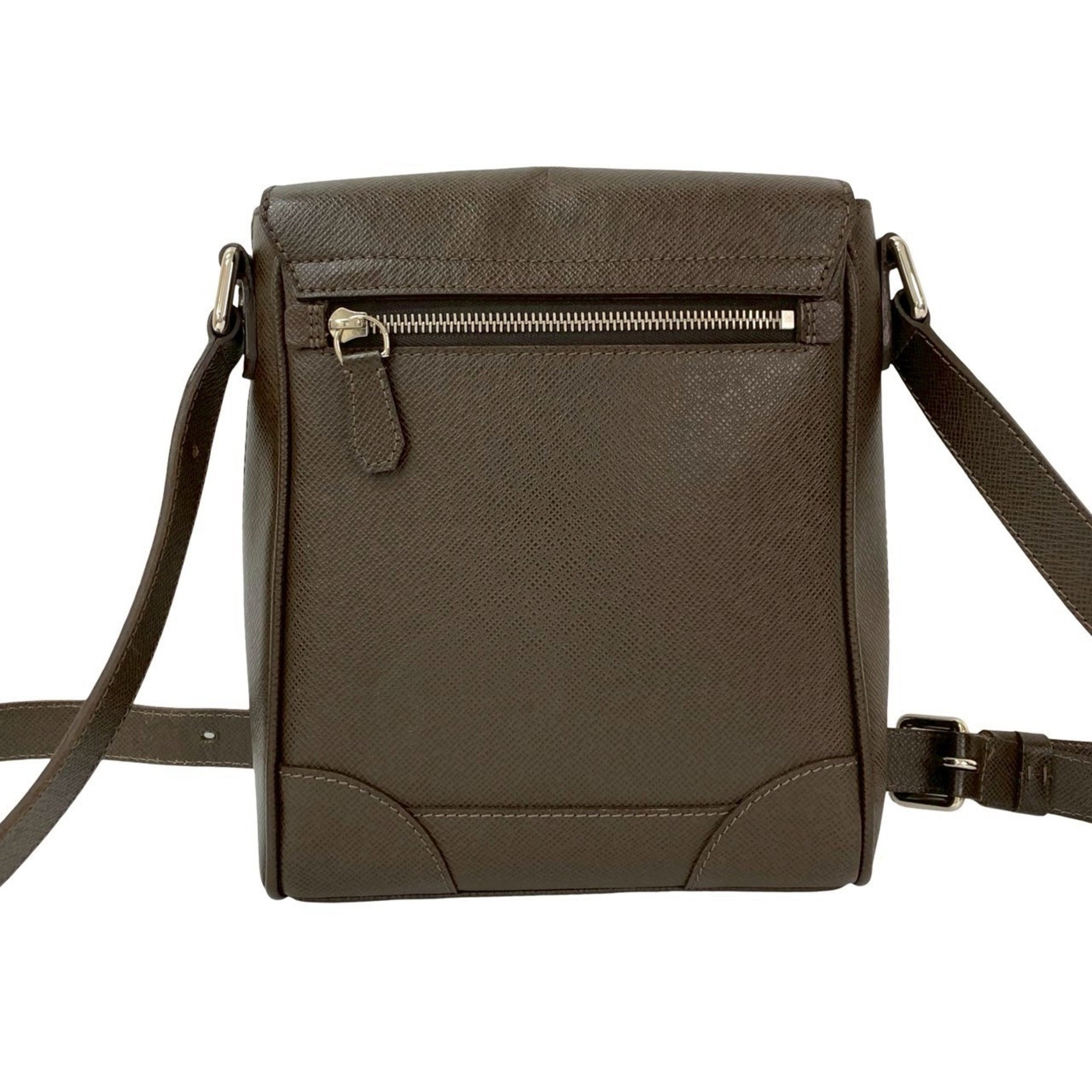 Louis Vuitton Brown Leather Pochette Shoulder Bag (Pre-Owned)