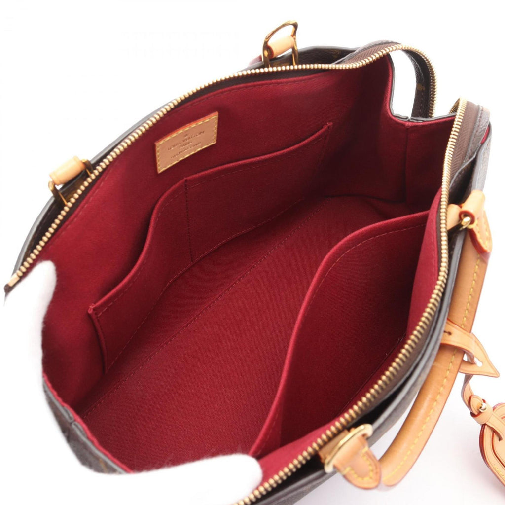 Louis Vuitton Brown Coated Canvas Leather Handbag (Pre-Owned)