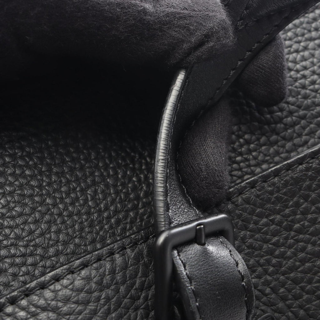 Louis Vuitton Black Leather Tote Bag (Pre-Owned)