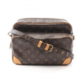 Louis Vuitton Brown Monogram Coated Canvas Leather Shoulder Bag (Pre-Owned)