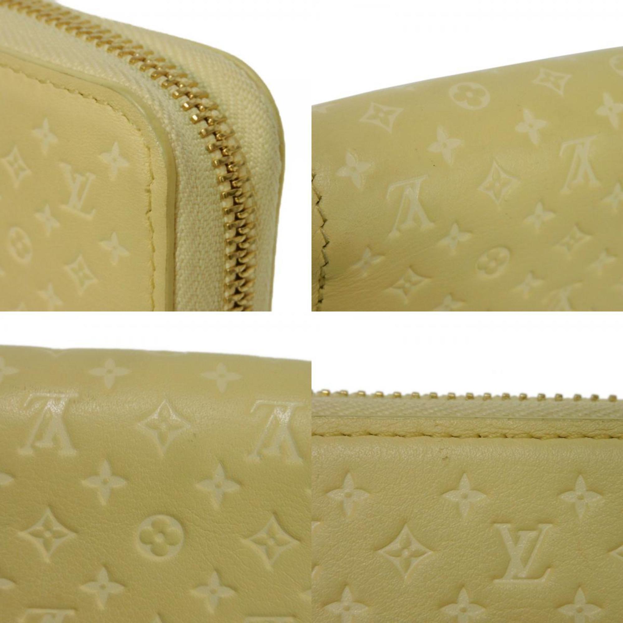 Louis Vuitton Monogram Jaune Yellow Leather Coin Purse/Coin Case (Pre-Owned)