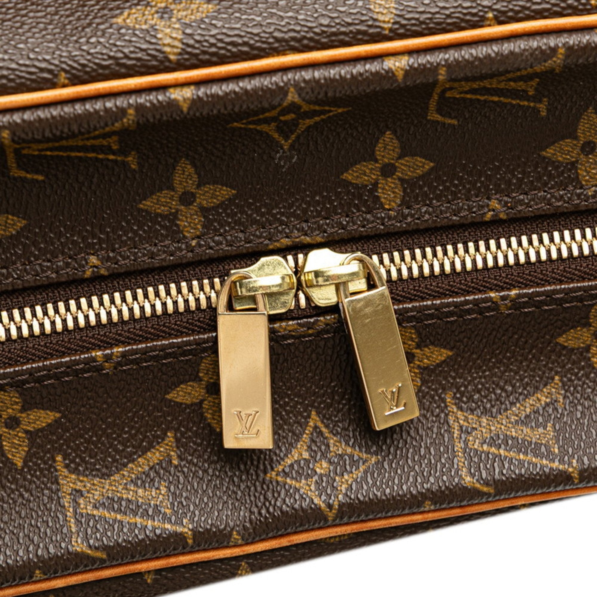 Louis Vuitton Monogram Brown Pvc Leather Handbag Shoulder Bag (Pre-Owned)