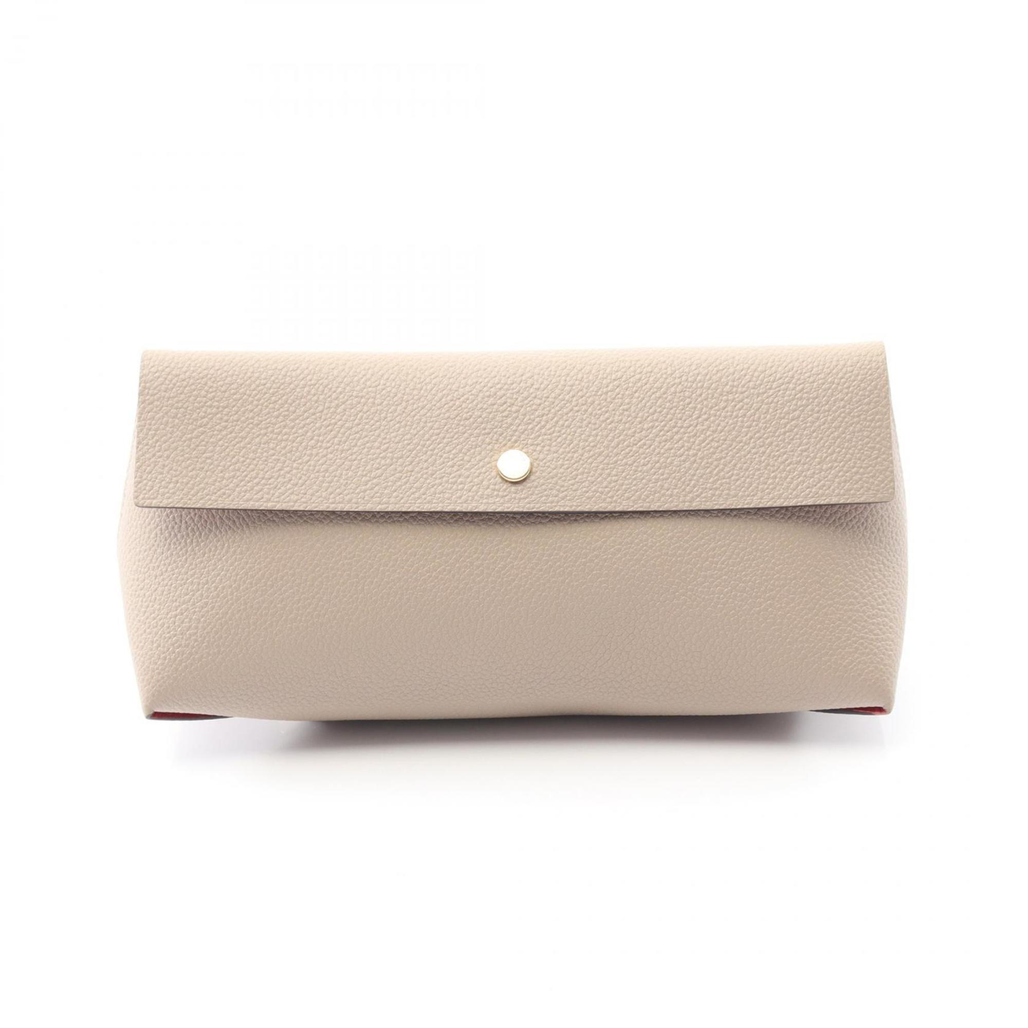 Louis Vuitton Beige Galle Leather Pochette Pouch (Pre-Owned)