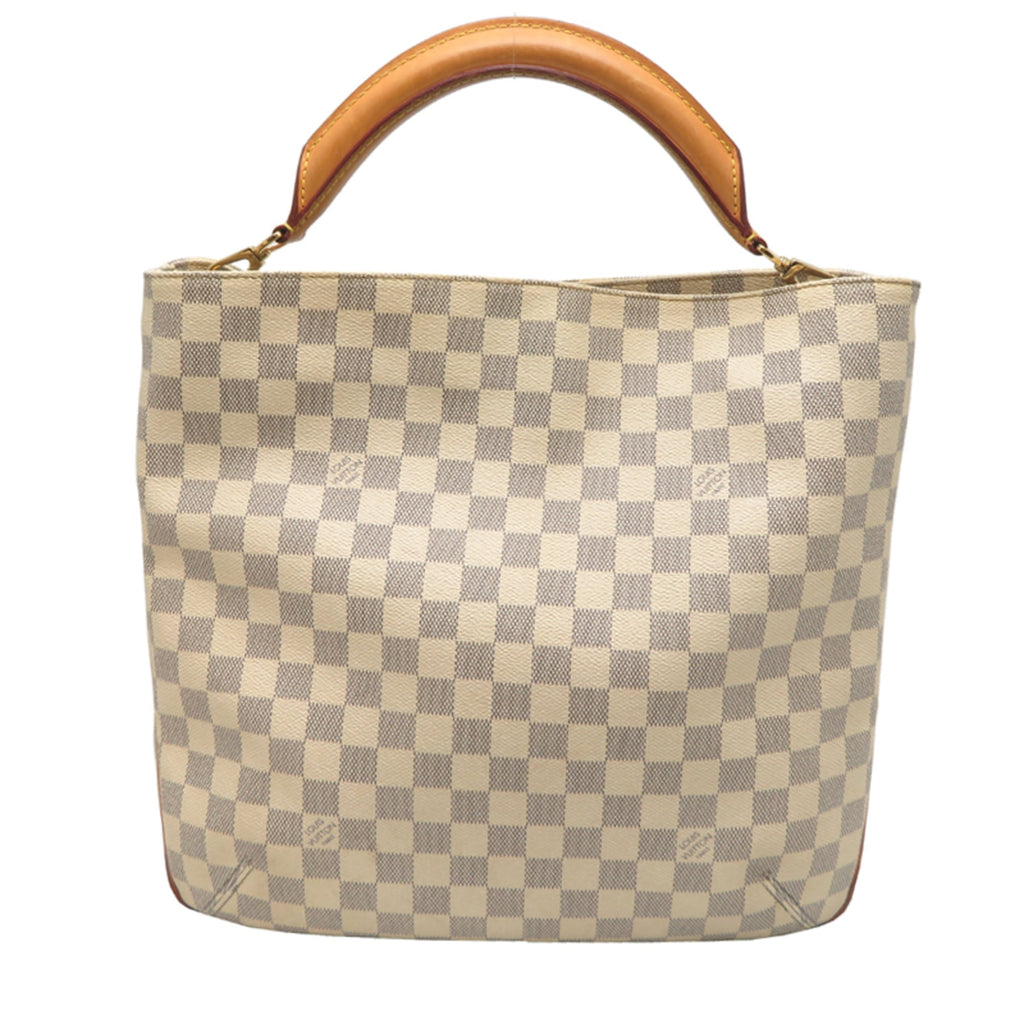 Louis Vuitton White Damier Azur Tote Bag (Pre-Owned)