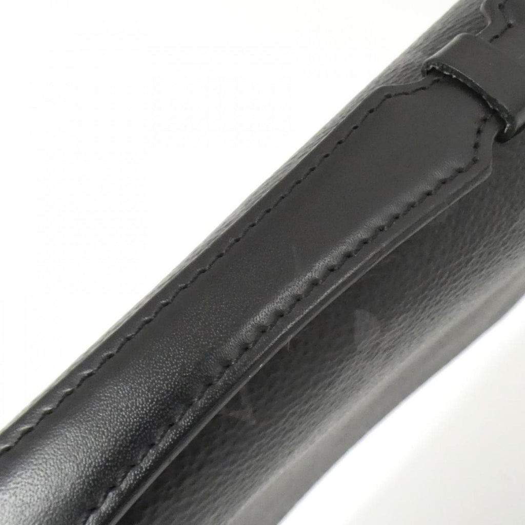 Louis Vuitton Black Coated Canvas Long Wallet (Bi-Fold) (Pre-Owned)