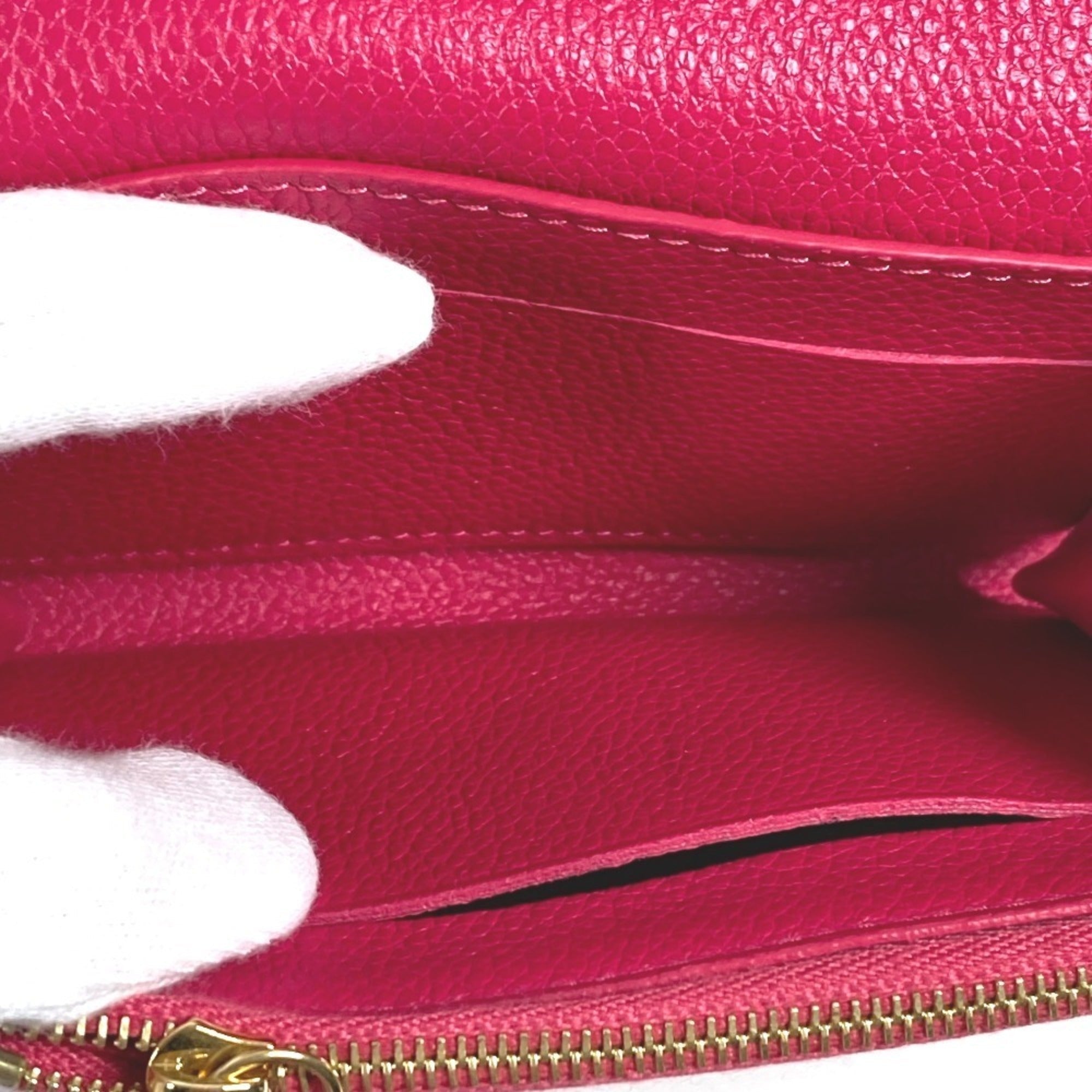 Louis Vuitton Monogram Empreinte Pink Monogram Empreinte Long Wallet (Bi-Fold) (Pre-Owned)