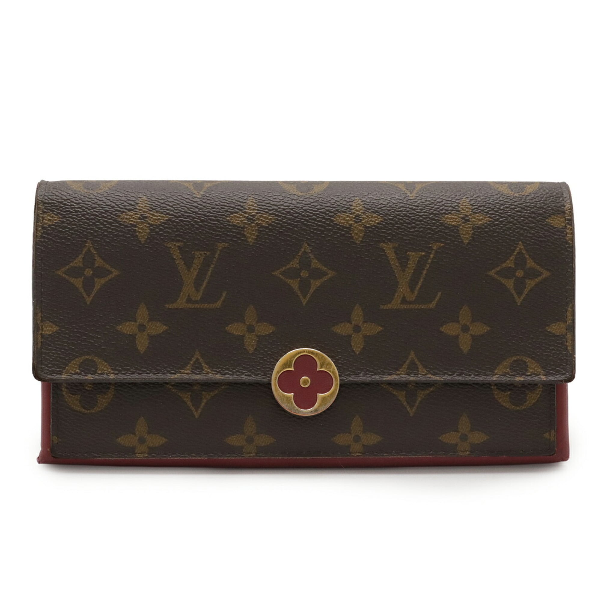 Louis Vuitton Monogram Fuchsia Monogram Long Wallet (Bi-Fold) (Pre-Owned)