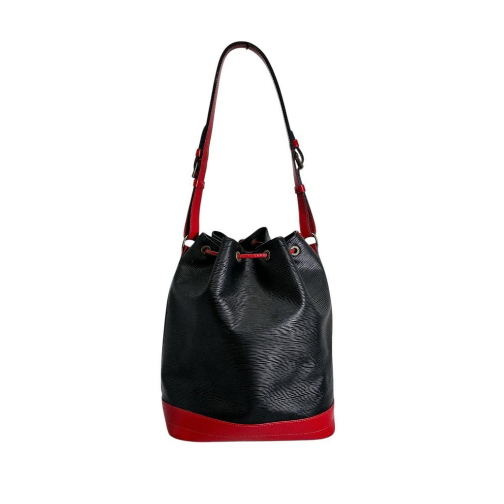 Louis Vuitton Black Castilian Red Noir Epi Leather Shoulder Bag (Pre-Owned)