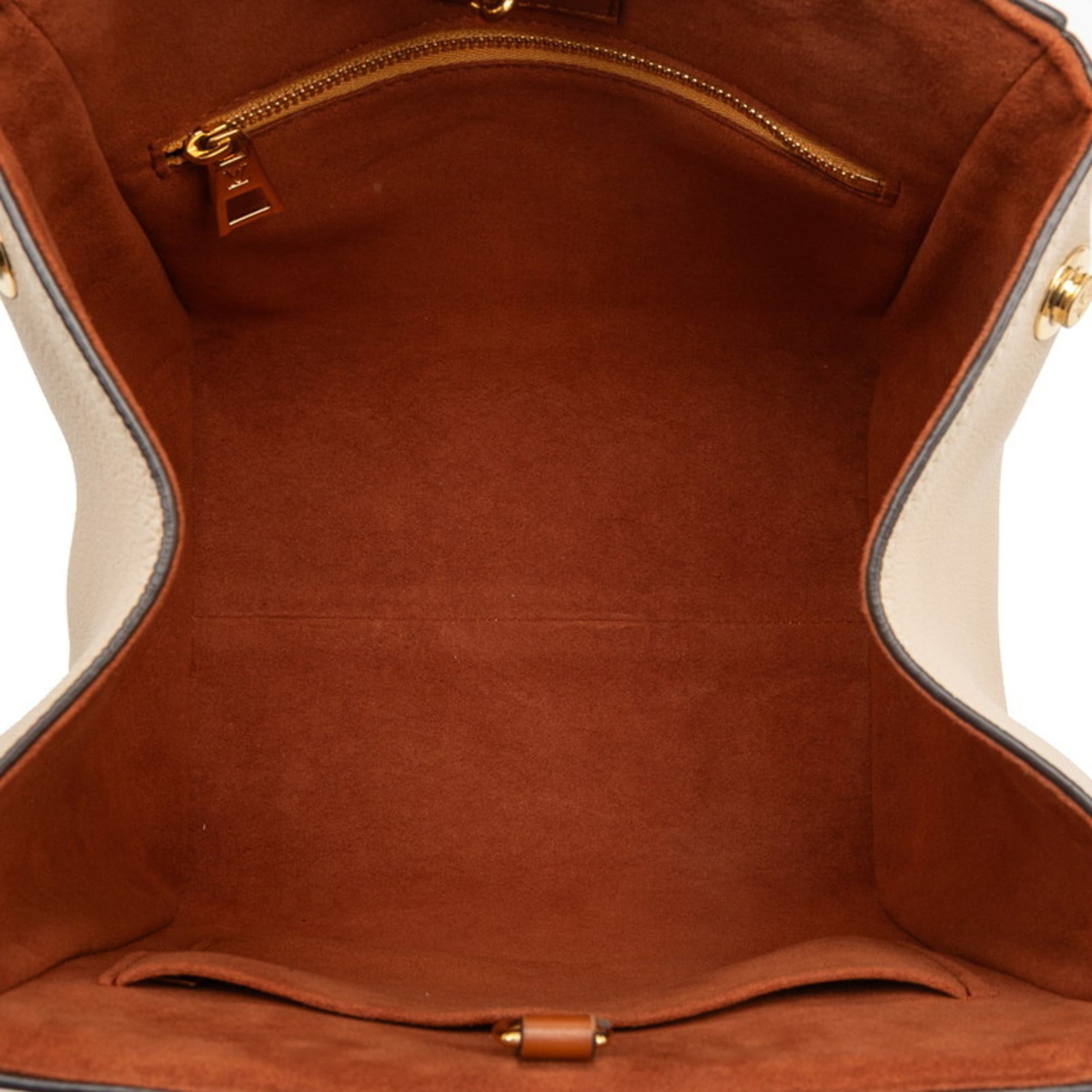 Louis Vuitton Beige Brown Red Color Pvc Leather Handbag Shoulder Bag (Pre-Owned)