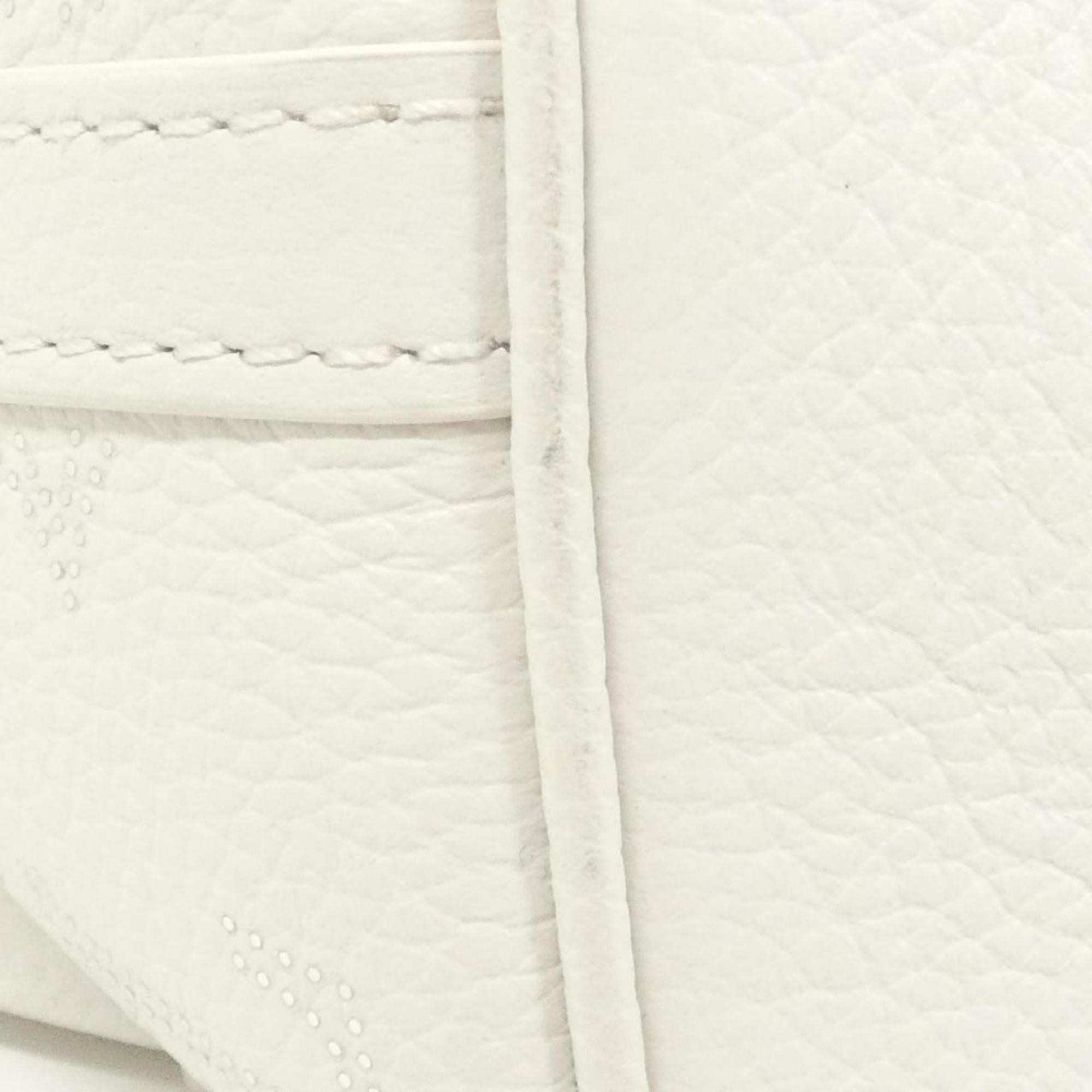 Louis Vuitton Mahina White Leather Handbag (Pre-Owned)