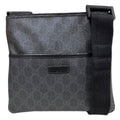 Flat Messenger Bag GG Coated Canvas Small