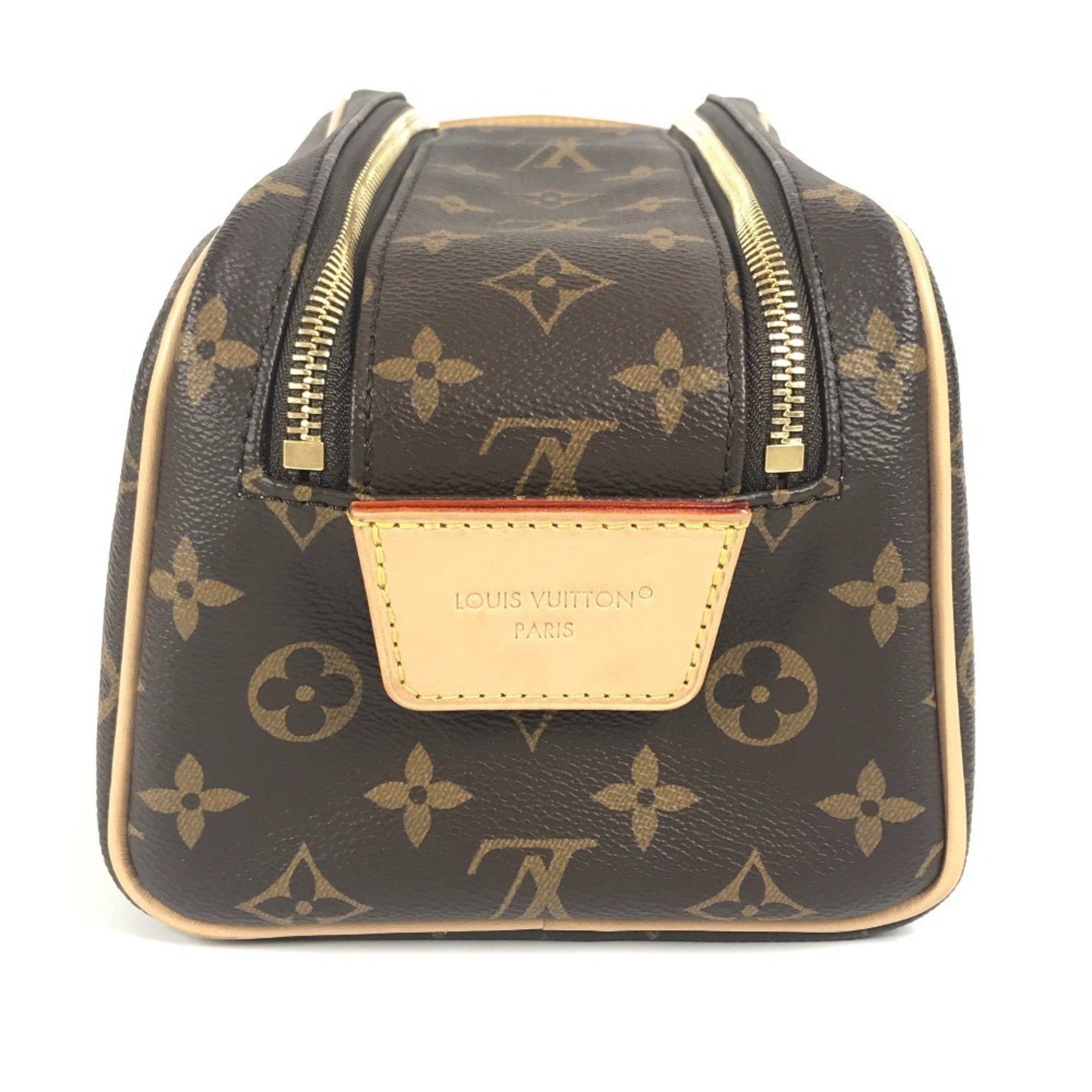Louis Vuitton Brown Monogram Canvas Clutch Bag Pouch (Pre-Owned)
