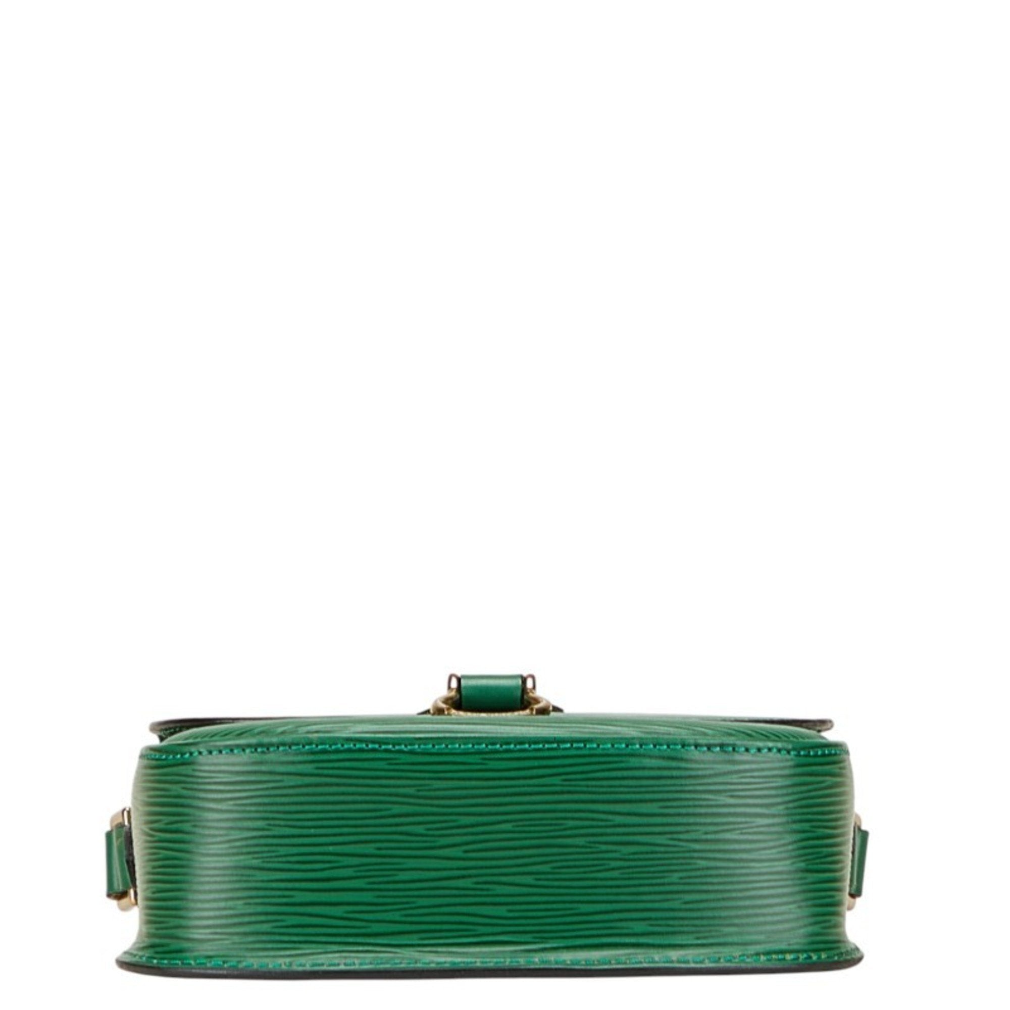 Louis Vuitton Epi Borneo Green Leather Shoulder Bag (Pre-Owned)