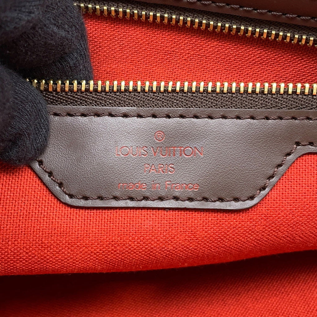 Louis Vuitton Damier Damier Canvas Ebene Red Color Shoulder Bag Tote Bag (Pre-Owned)