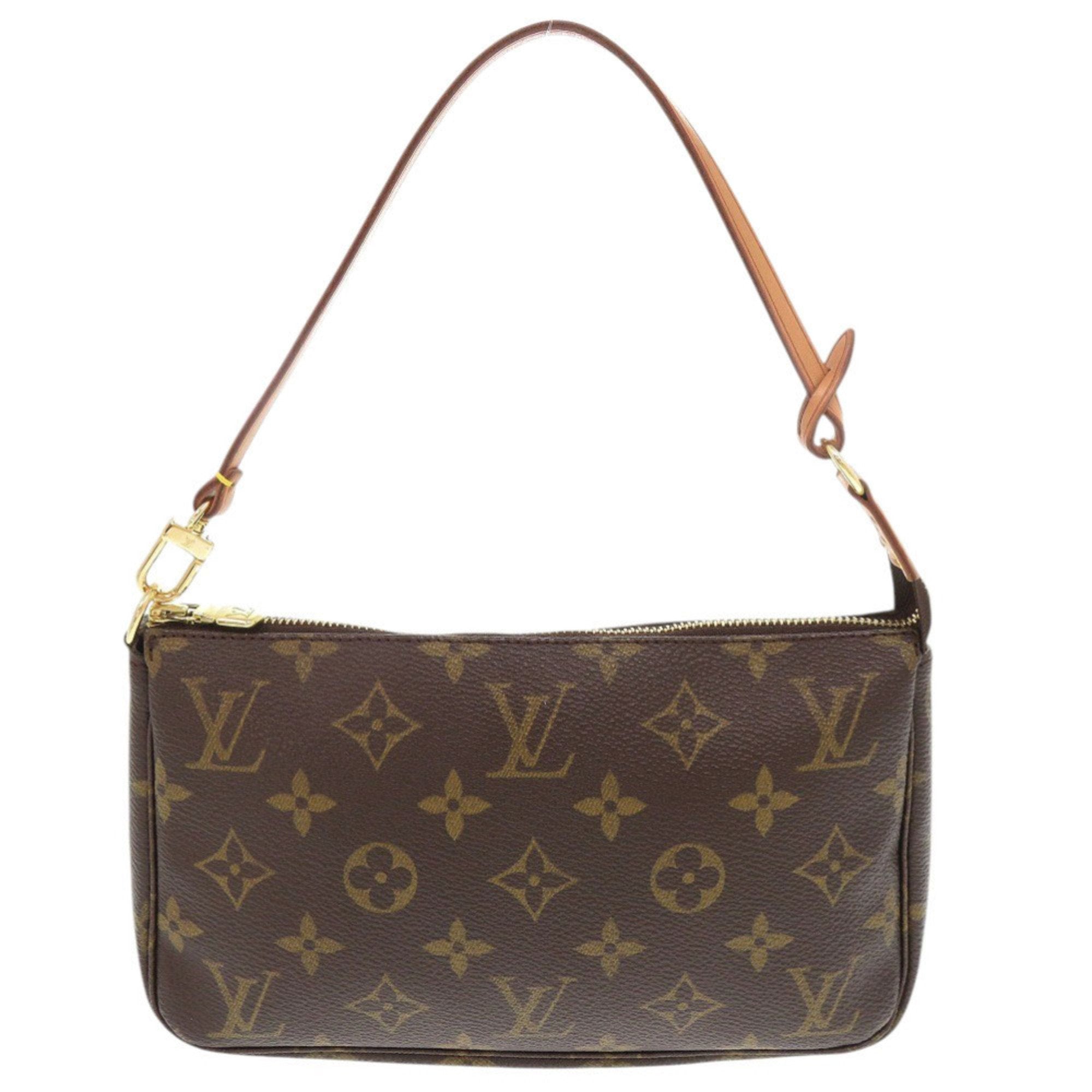 Louis Vuitton Brown Monogram Canvas Pochette Pouch (Pre-Owned)