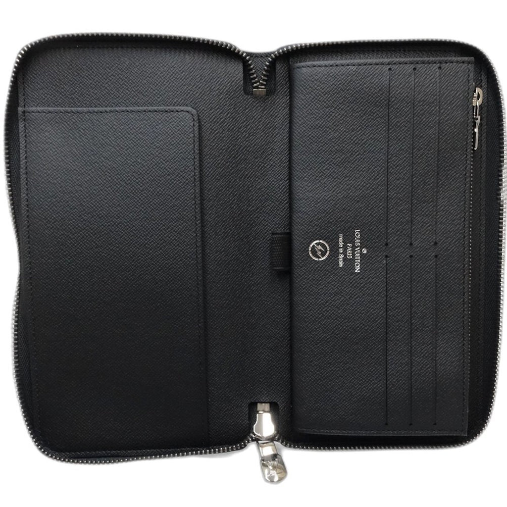 Louis Vuitton Monogram Eclipse Noir Monogram Eclipse Long Wallet (Bi-Fold) (Pre-Owned)
