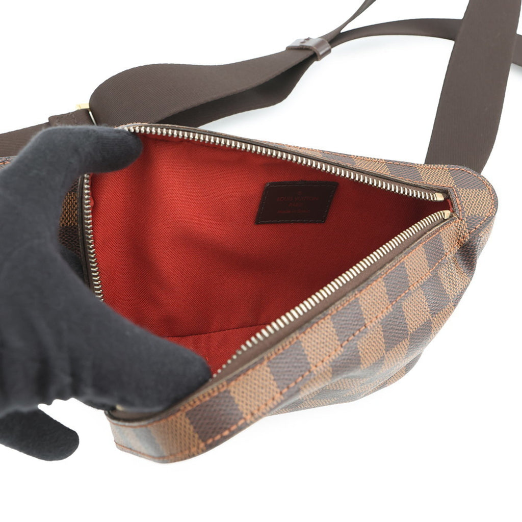 Louis Vuitton Damier Brown Ebene Damier Canvas Fanny Pack Shoulder Bag Sling Bag (Pre-Owned)