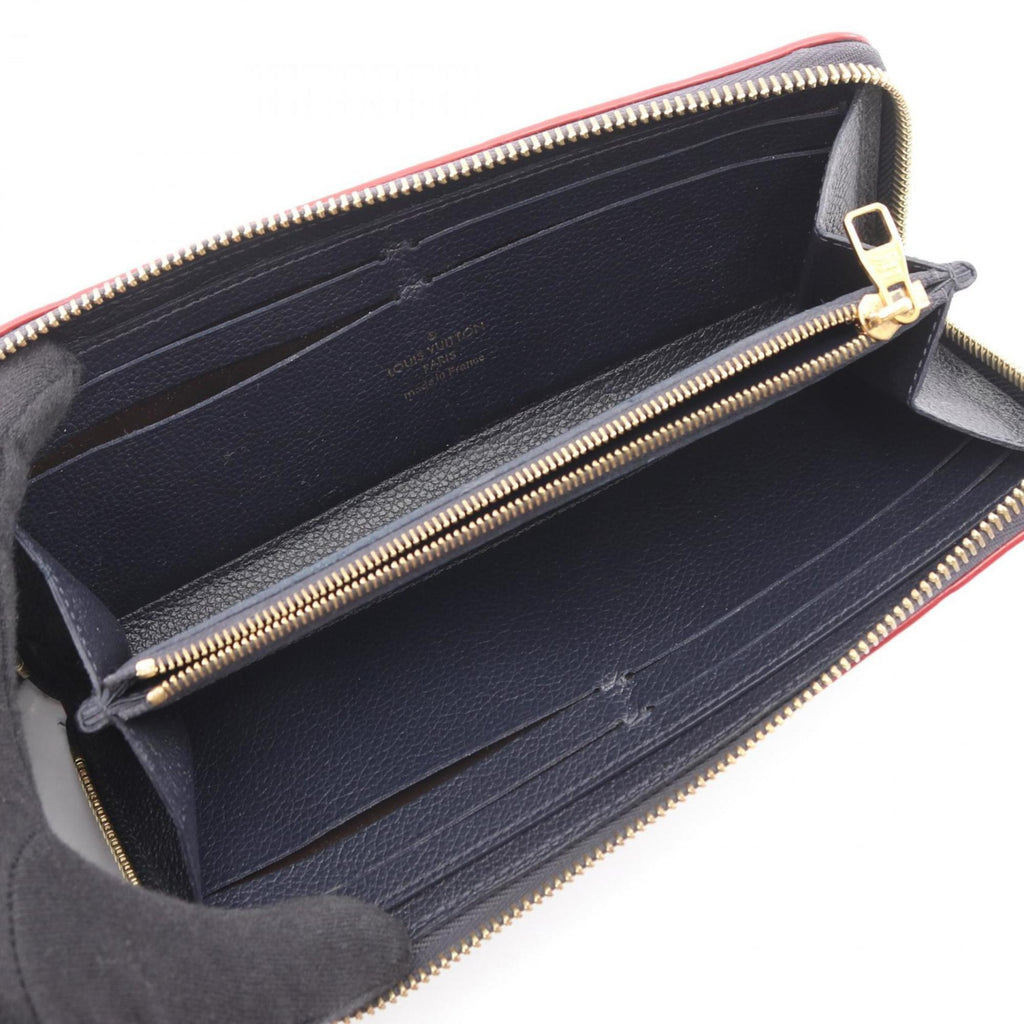 Louis Vuitton Marine Rouge Navy Monogram Empreinte Long Wallet (Bi-Fold) (Pre-Owned)